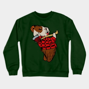 Lumberjack Guinea Pig Crewneck Sweatshirt